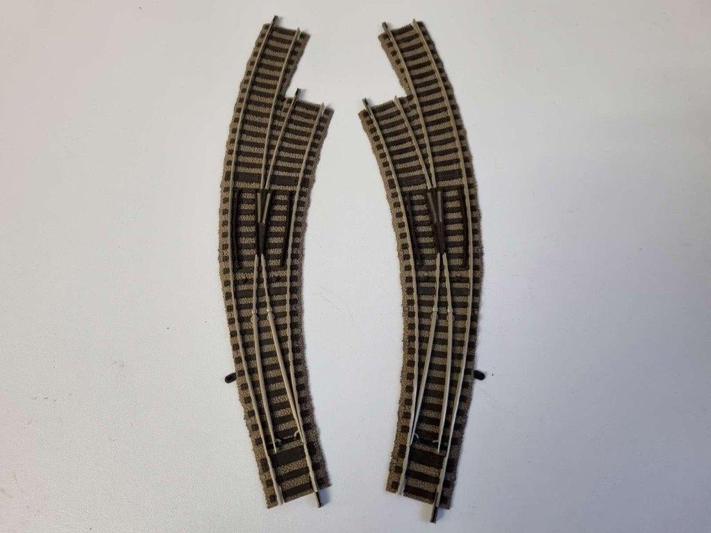 Fleischmann 6142 - Bochtwissel links + rechts, Gelijkstroom, Fleischmann, Rails, Ophalen of Verzenden