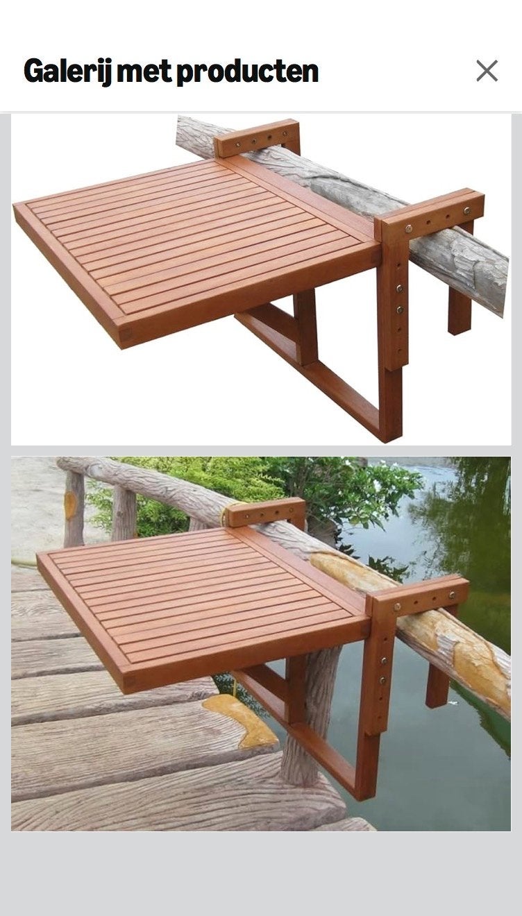 Balkontafel, Spetebo ,60x45 cm, nieuw, Ophalen, Nieuw, Rechthoekig, Hout