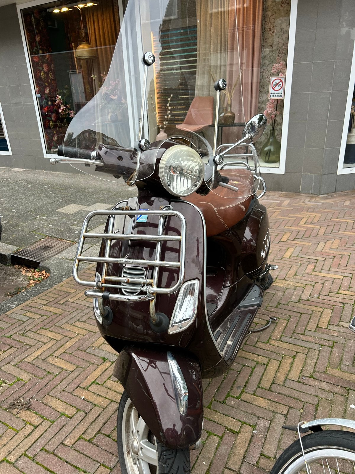 Vespa LX 50 Touring - geel kenteken - met windscherm, Ophalen, Gebruikt, Maximaal 45 km/u, Benzine
