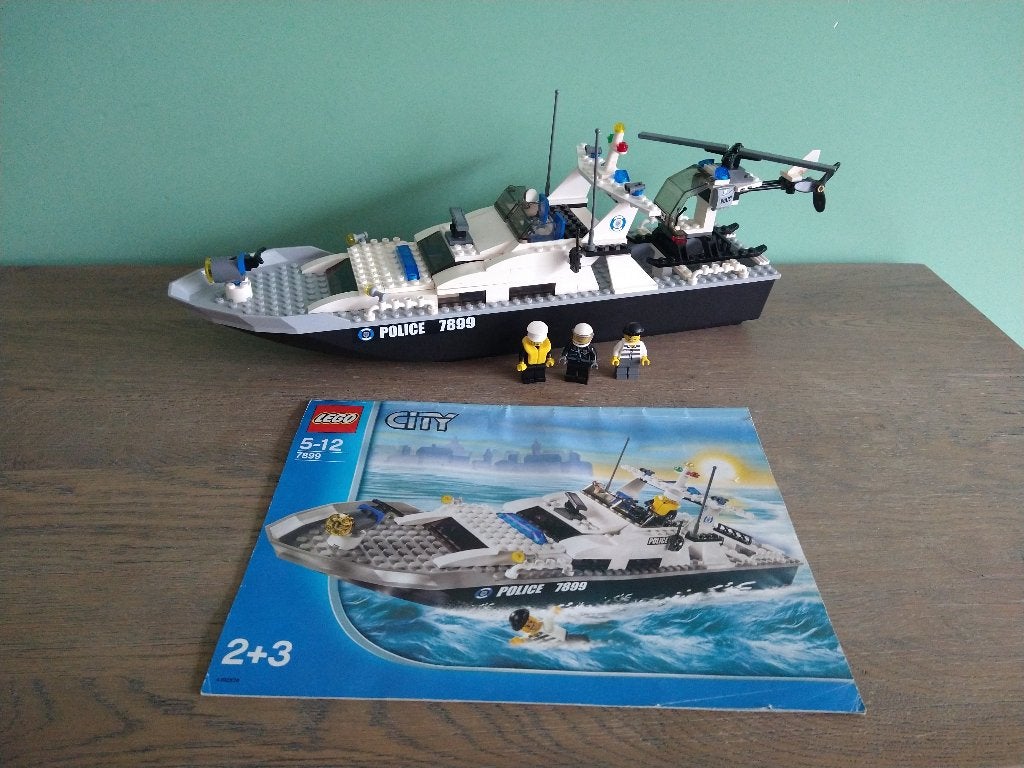 Lego City 7899 Police boat Politie boot met motor, Compleet, City, Lego, Ophalen of Verzenden
