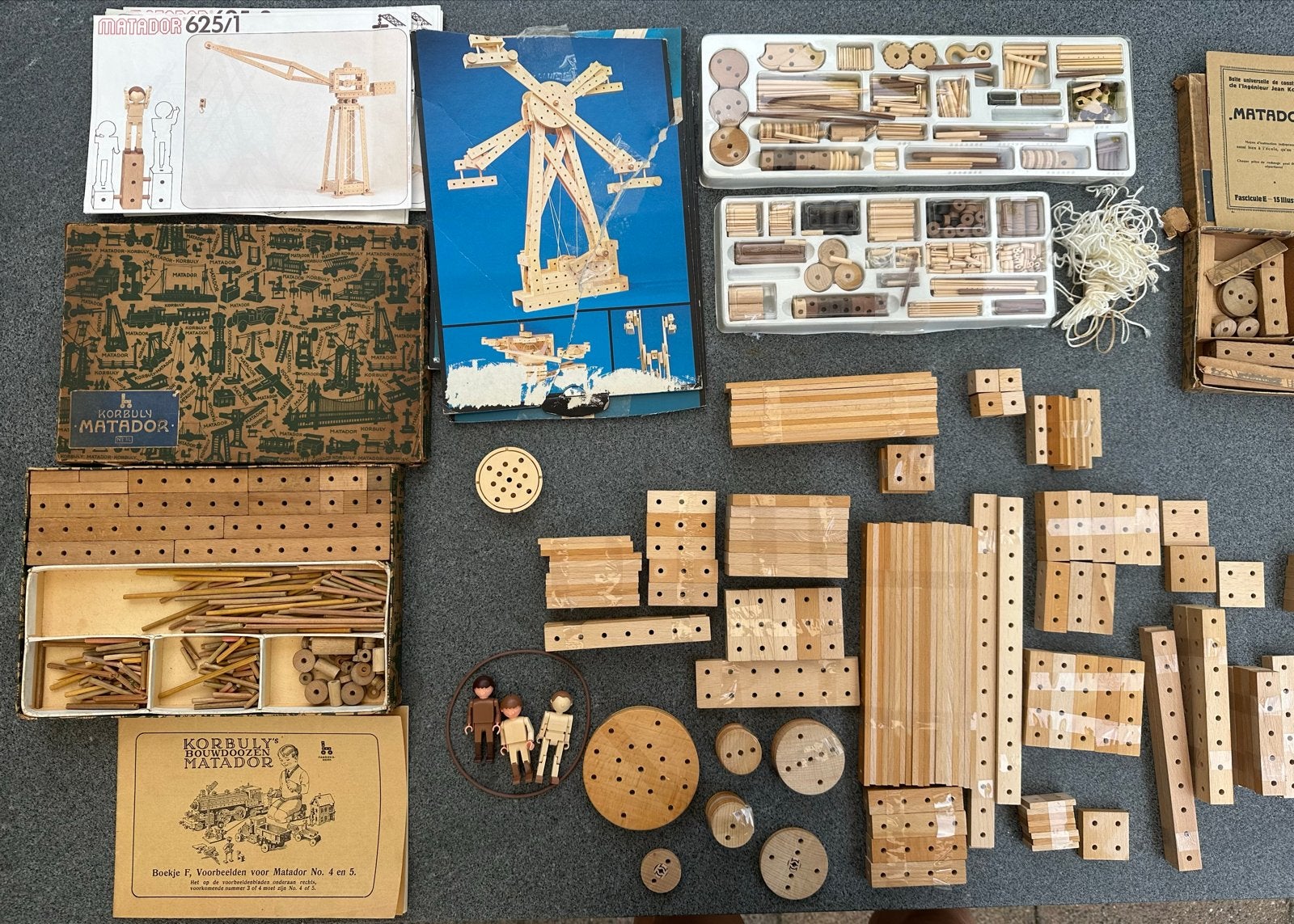 Vintage Matador Houten Bouwset - Grote Collectie, Ophalen of Verzenden, Gebruikt, Overige merken