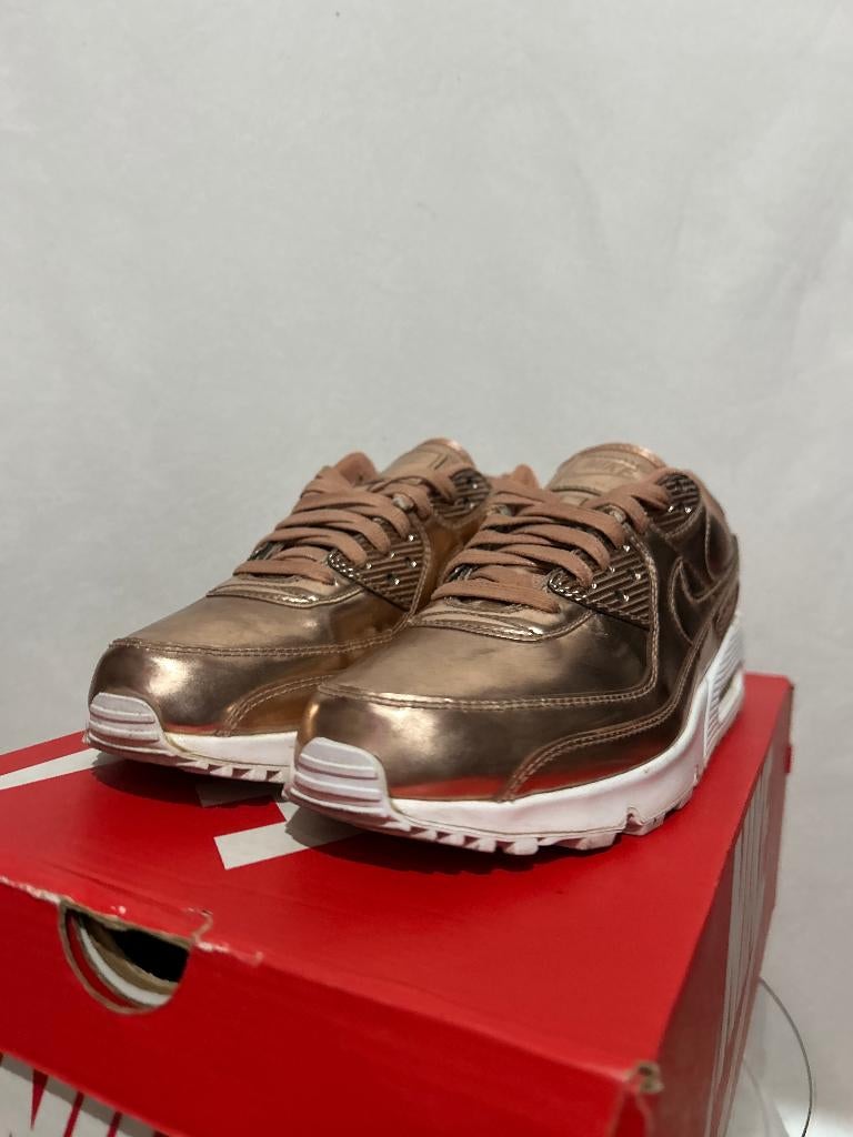 BIJNA NIEUW! Maat 43 - Nike Air Max 90 Metallic Rose Gold, Verzenden, Nike, Nike, Nike