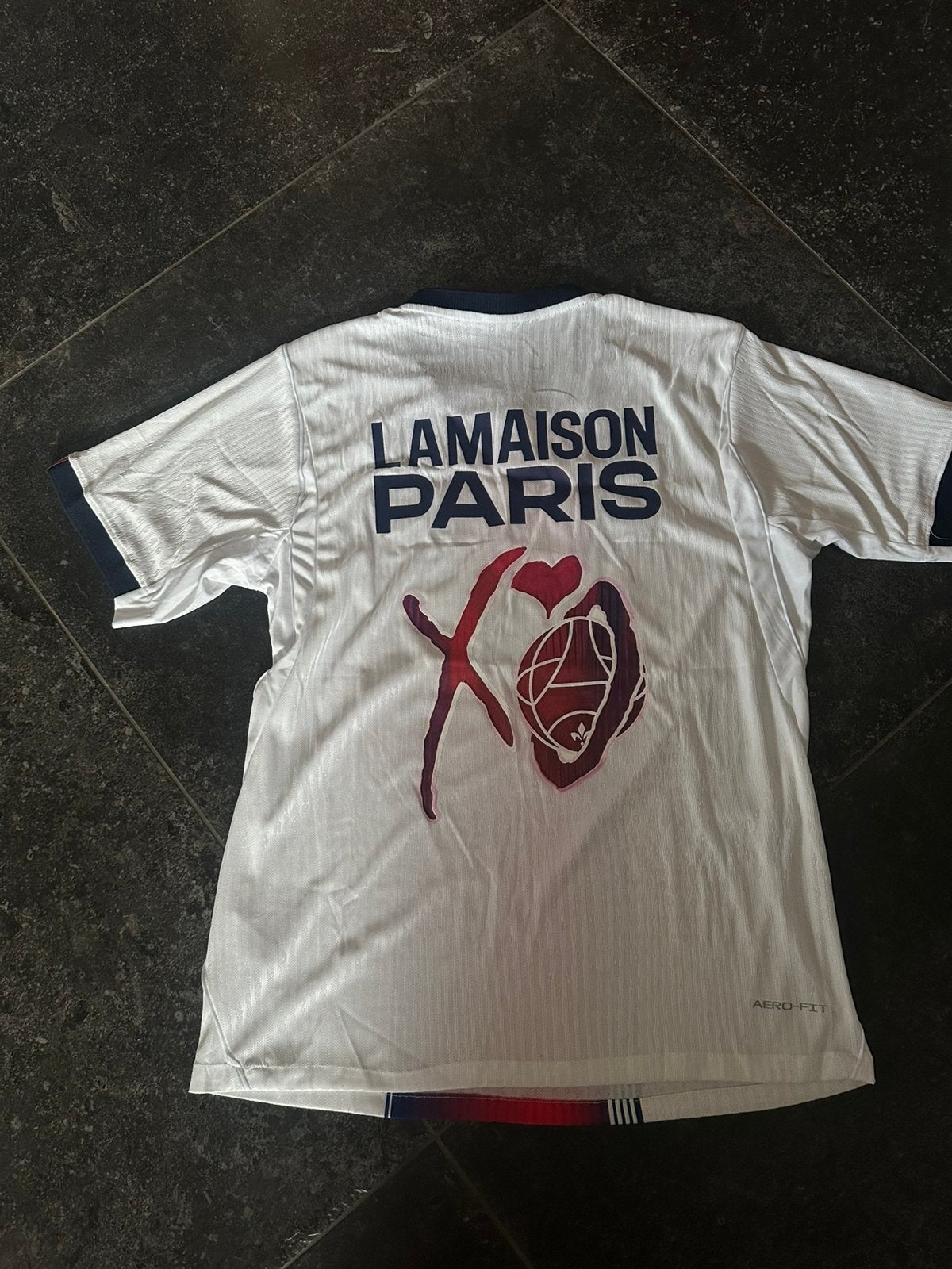 The Weeknd x PSG XO shirt After Hours til dawn maat XL, Ophalen of Verzenden, Gedragen, Maat 56/58 (XL), Wit