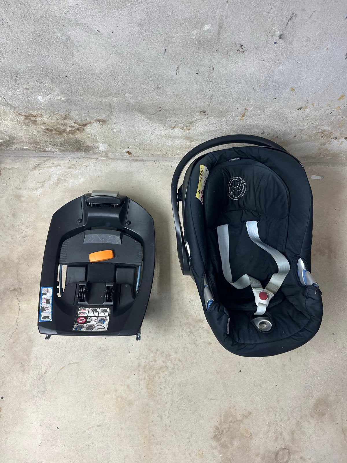 Cybex Platinum autostoel met Isofix base, Gebruikt, Zijbescherming, Isofix, 0 t/m 13 kg