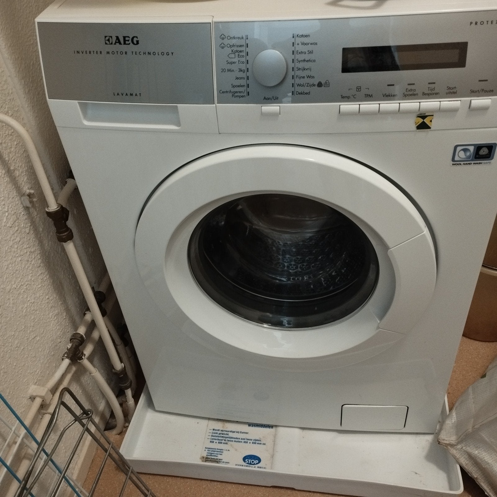 AEG Lavamat Protex Voorlader Wasmachine 7kg 1400 toeren, Ophalen