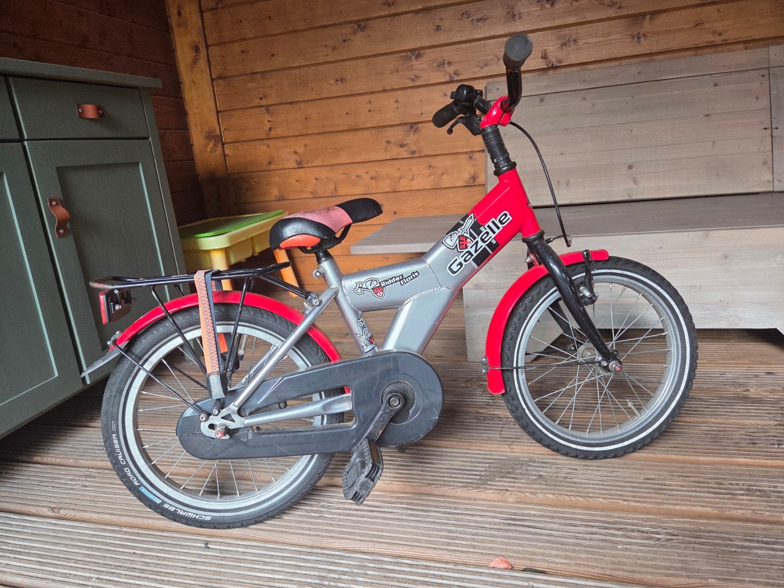 Gazelle Ridder Floris kinderfiets 16 inch, Ophalen, Terugtraprem, Gazelle, 16 tot 20 inch