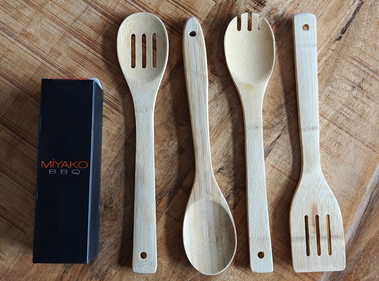Miyako BBQ kruidenmolen en bamboe keukengerei set, Overige typen, Hout, Nieuw, Ophalen of Verzenden
