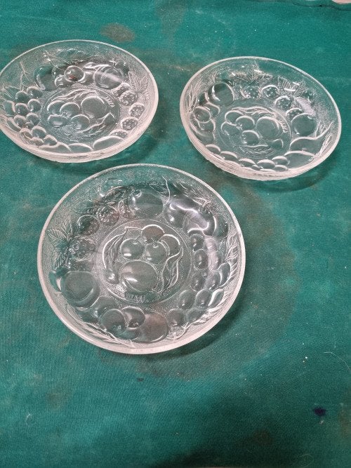 schaaltjes drie stuks glas italy, Ophalen of Verzenden