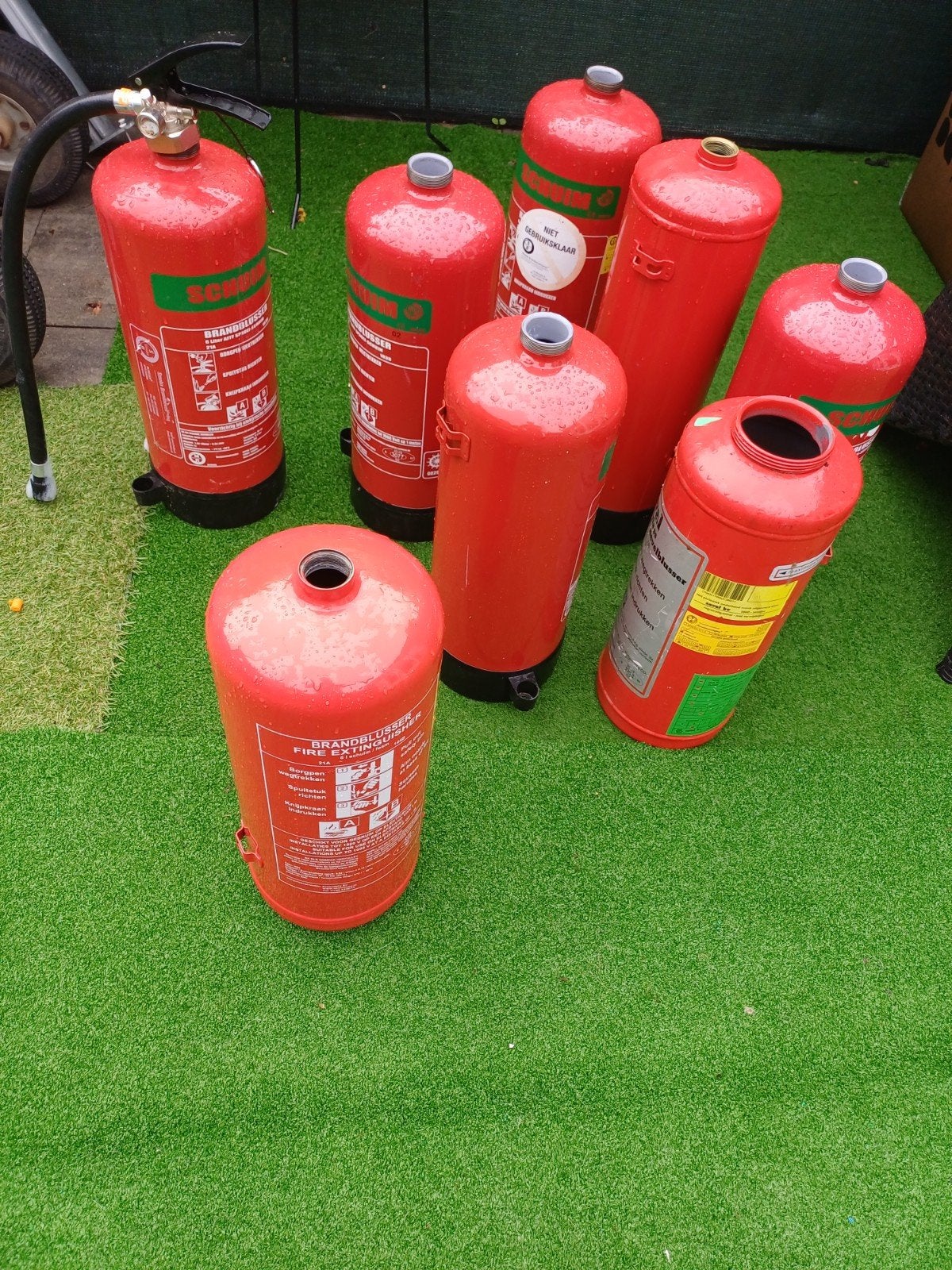 Brandblusser omgebouwd tot drankkastje, Ophalen, Gebruikt, Brandblusser