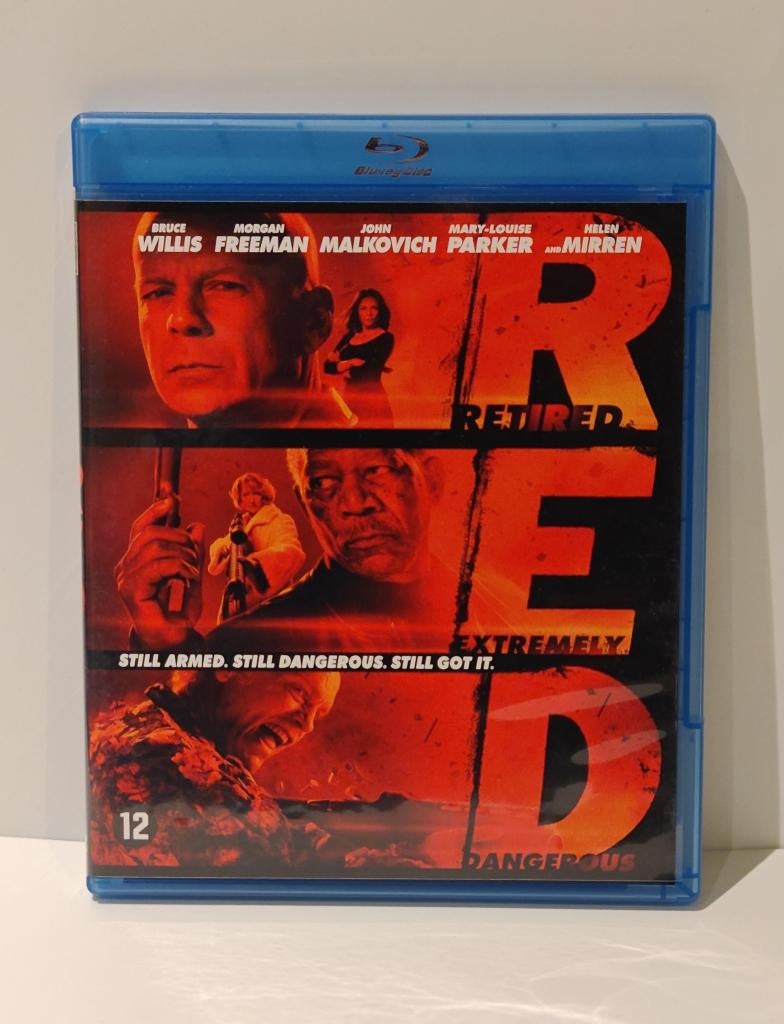 RED Blu‑ray Bruce Willis Freeman Malkovich Helen Mirren, Cd's en Dvd's, Blu-ray, Zo goed als nieuw, Actie, Ophalen of Verzenden