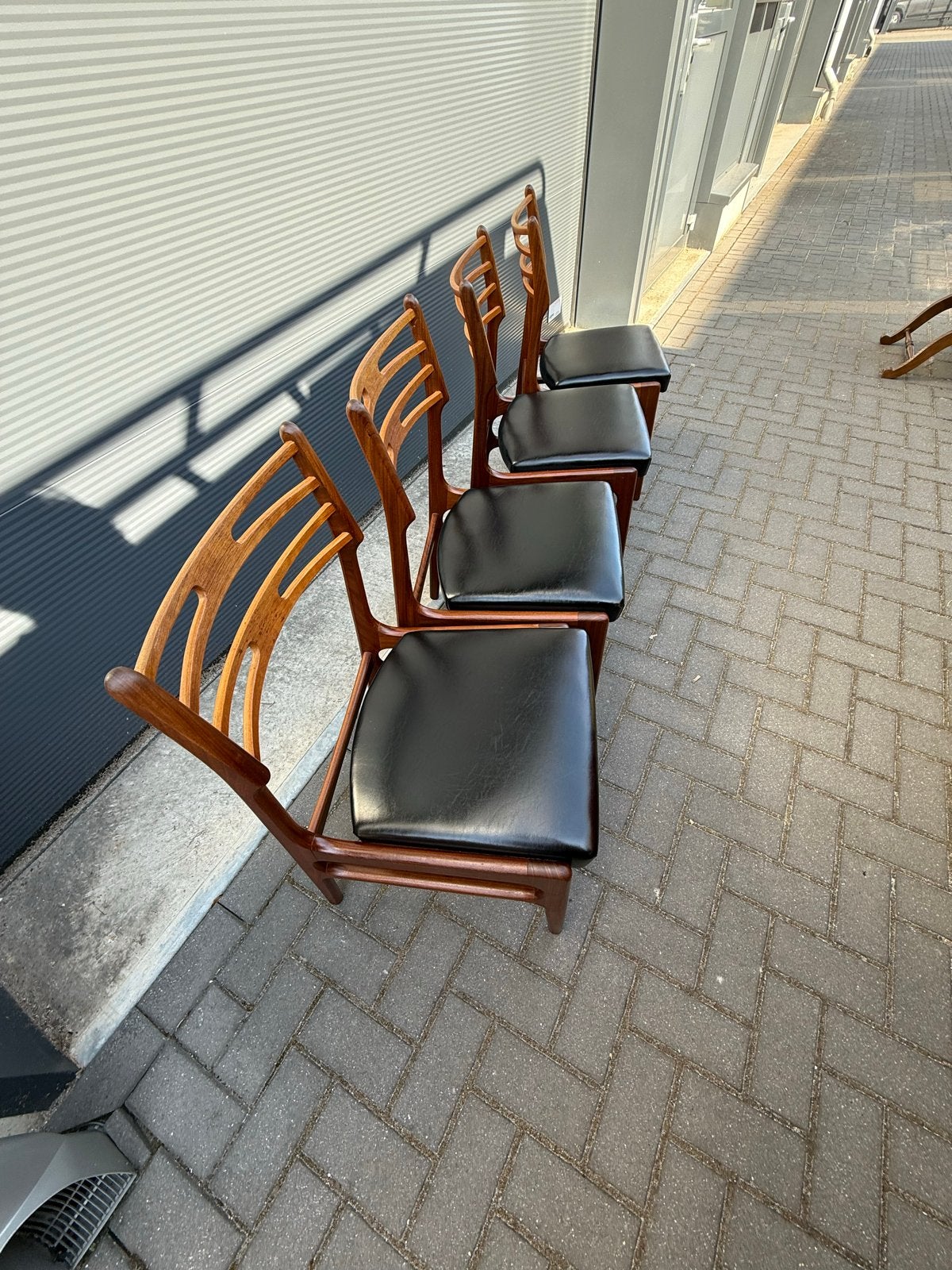 Set van 4 Johannes Andersen stoelen - Deens design, Ophalen of Verzenden