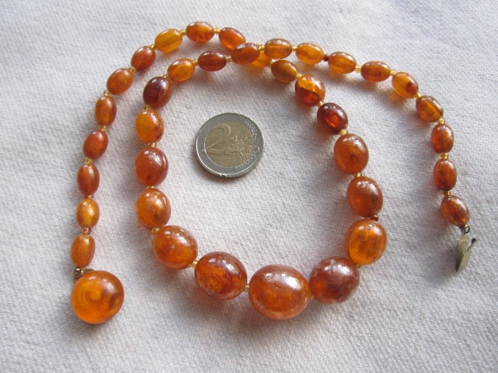 18.  Schitterende oude ketting, Hong Kong,  53 cm, Sieraden, Tassen en Uiterlijk, Antieke sieraden, Ophalen, Overige materialen