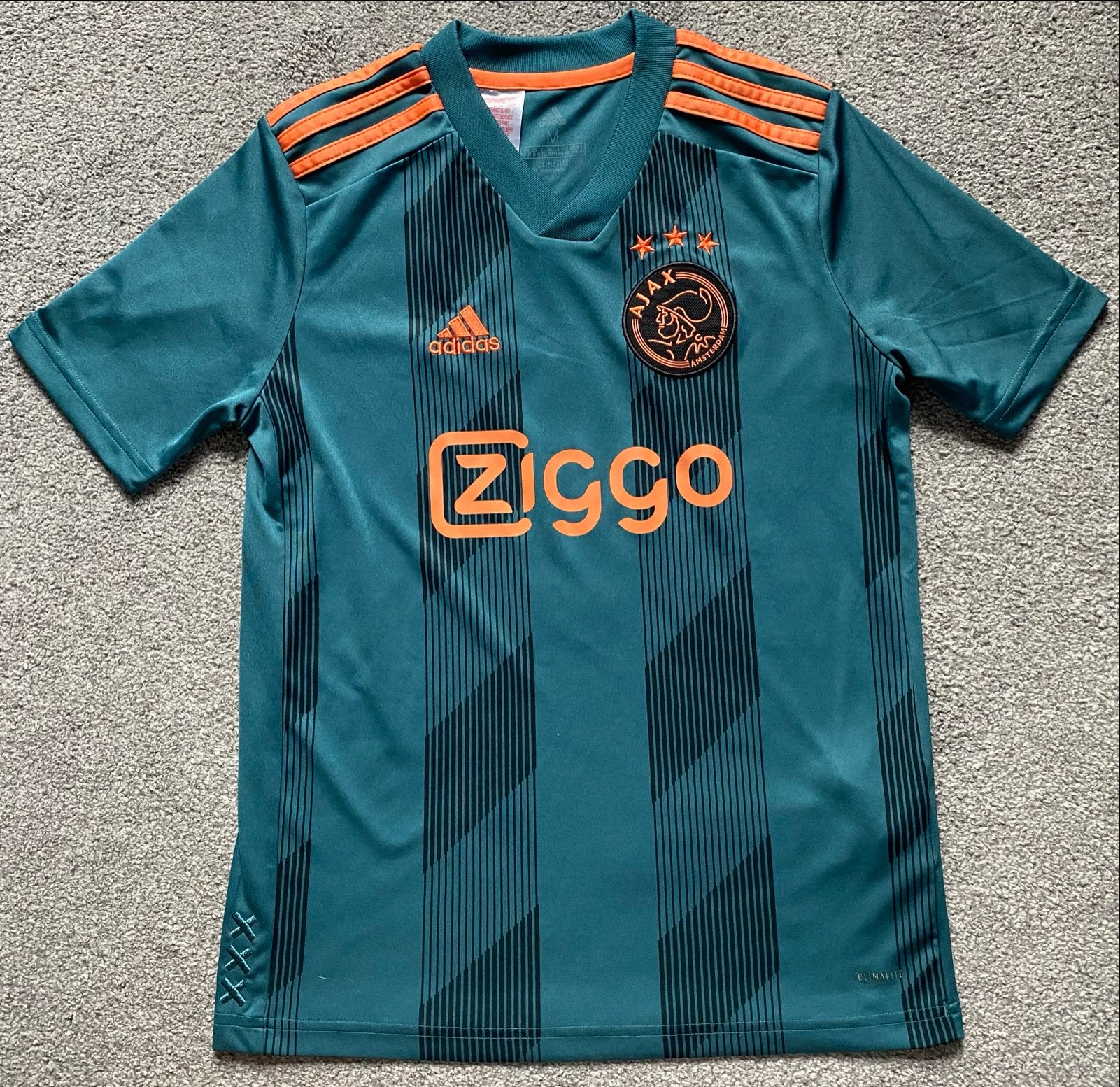 Adidas Ajax Uitshirt 2019/2020 Maat 11/12y / 152 EI7374, Maat M, Ophalen of Verzenden, Zo goed als nieuw, Shirt