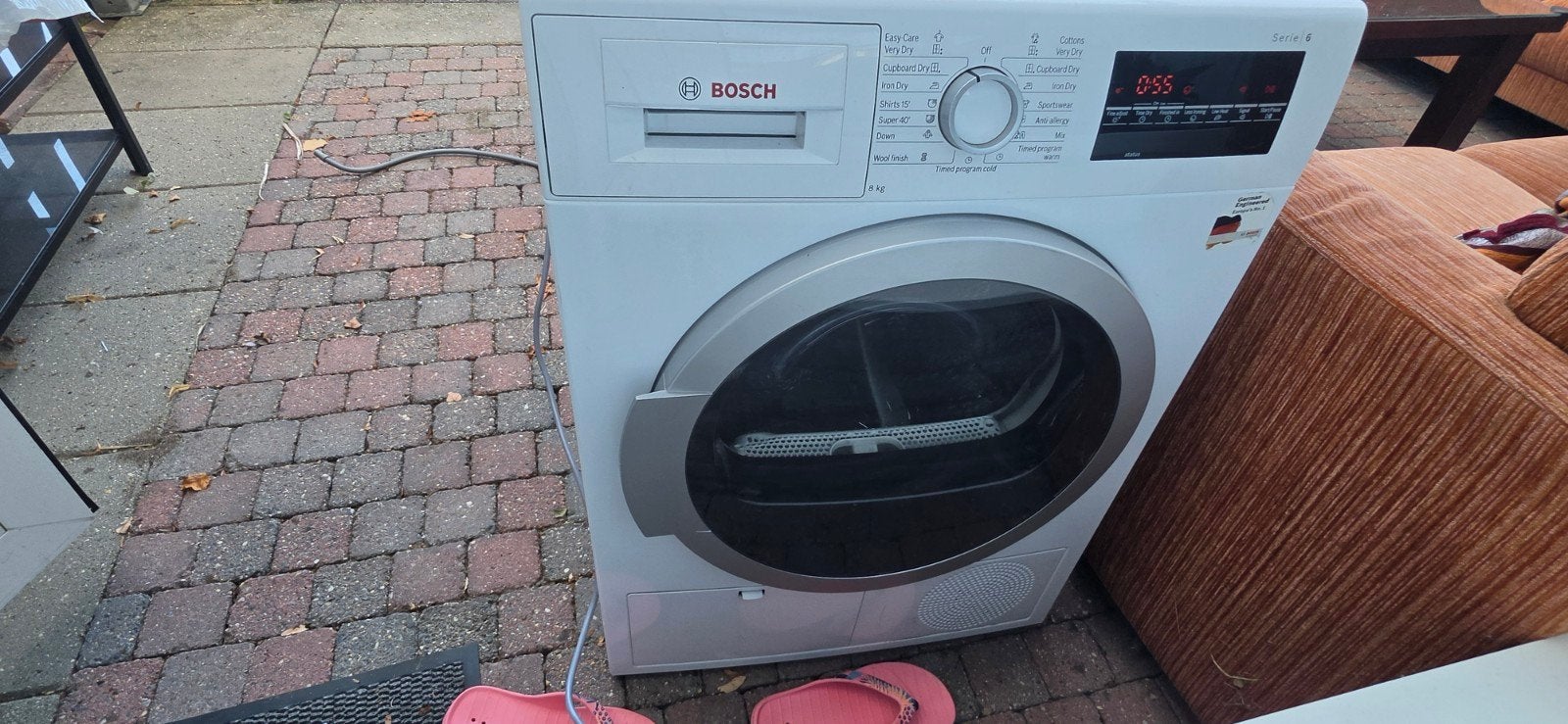 Bosch Serie 6 Condensdroger, Witgoed en Apparatuur, Ophalen, 6 tot 8 kg, Gebruikt, 85 tot 90 cm