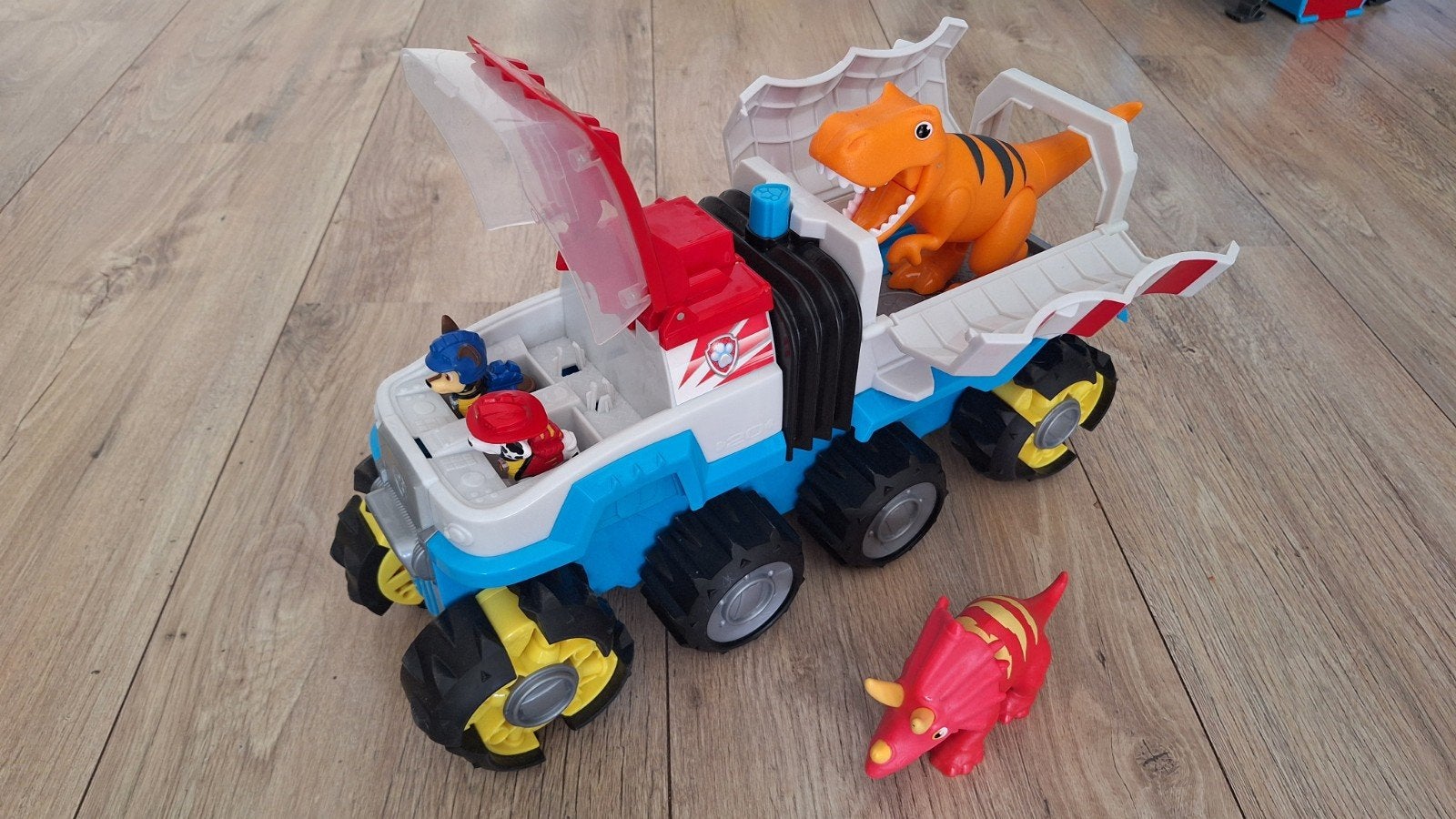 Paw Patrol Dino Patroller met figuren, Ophalen, Zo goed als nieuw