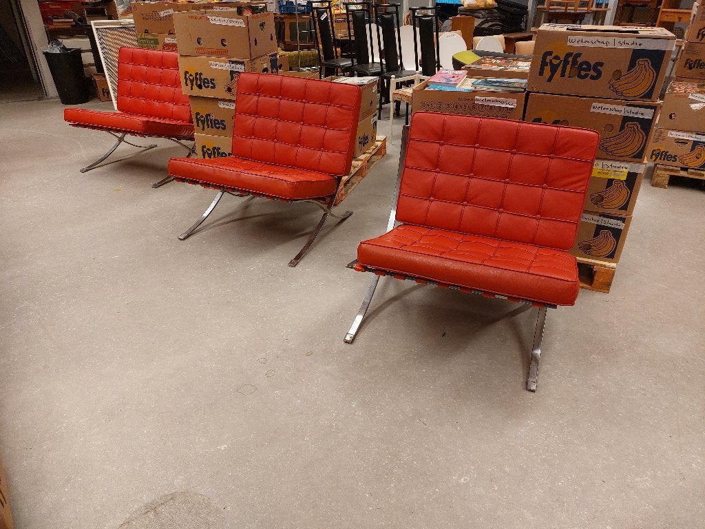 3 ( nu nog 1 ) replica knoll barcelona chairs ( 500874), Ophalen