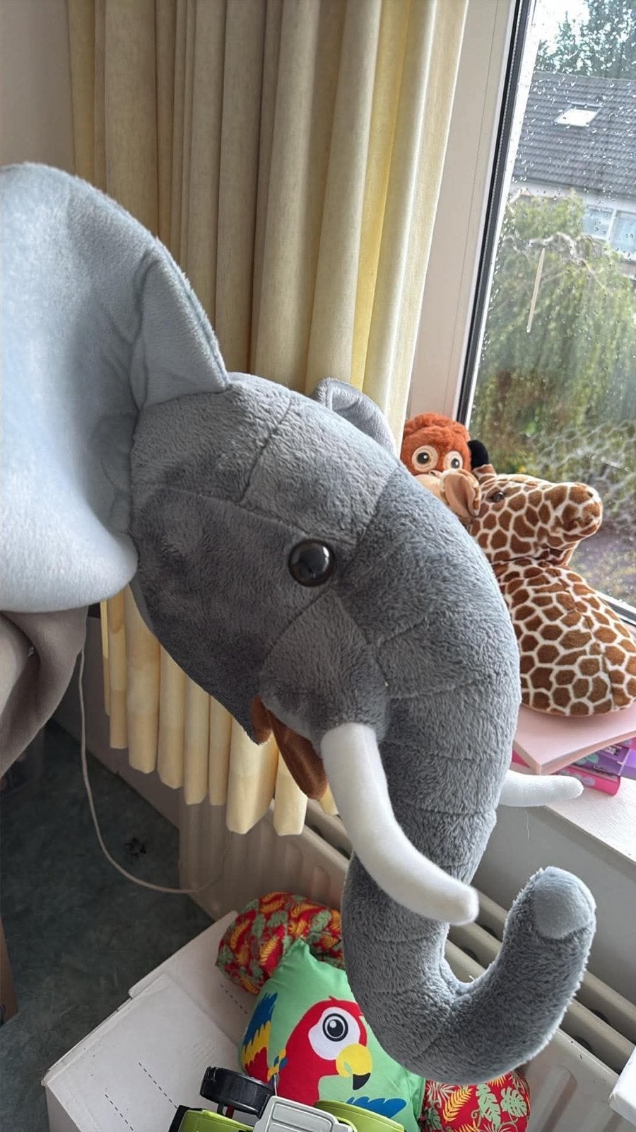 Jungle thema accessoires: Olifant, Giraffe, Aap lamp, Gebruikt, Meerkleurig, Overige stijlen, Ophalen of Verzenden