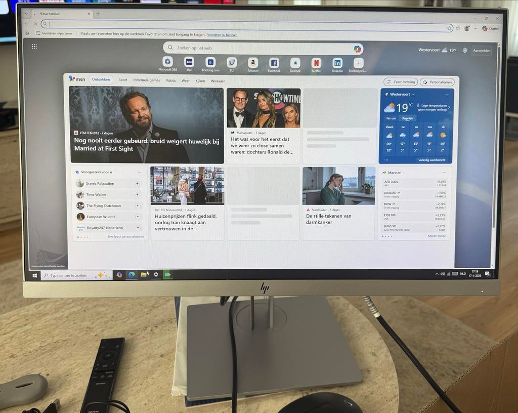 HP E243 monitor, Computers en Software, Monitoren, Ophalen, Gebruikt, 60 Hz of minder