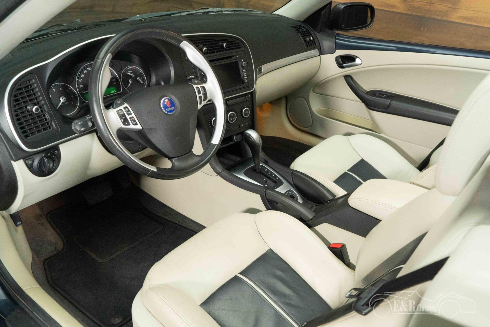 Saab 9-3 Aero V6 2.8 Cabriolet | 2007, Auto's, Gebruikt, Leder, 6 cilinders, Saab 9-3
