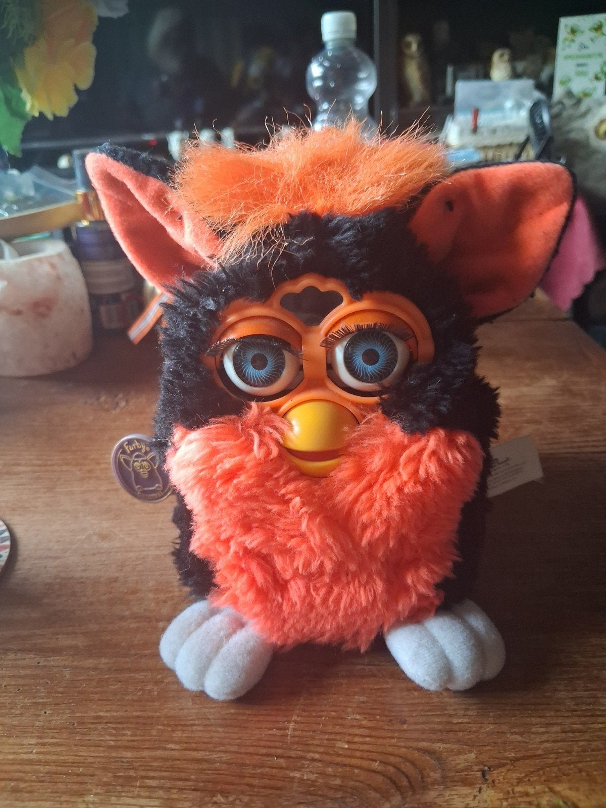 Zeldzame Tiger Electronics Furby uit 1999 - Oranje/Zwart, Ophalen of Verzenden, Gebruikt
