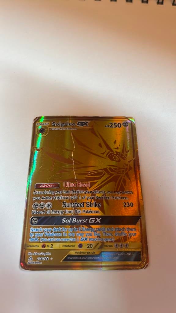 Solgaleo GX, Verzenden, Gebruikt, Losse kaart, Foil