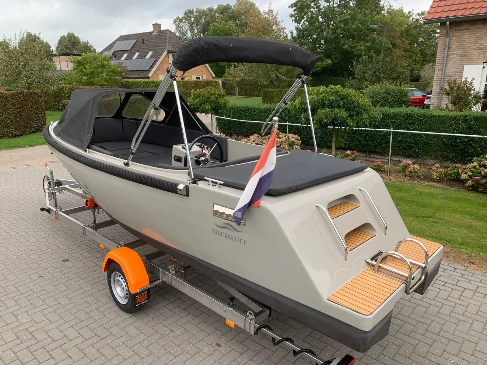 Meersloep 600 Honda 20pk bwj 021 boegschroef luxe uitvoering, Overige materialen, Overige brandstoffen, Meersloep, 6 m