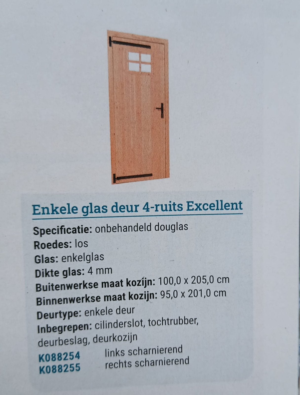 Douglas tuindeur, Ophalen, Nieuw, Draaipoort, 150 tot 200 cm