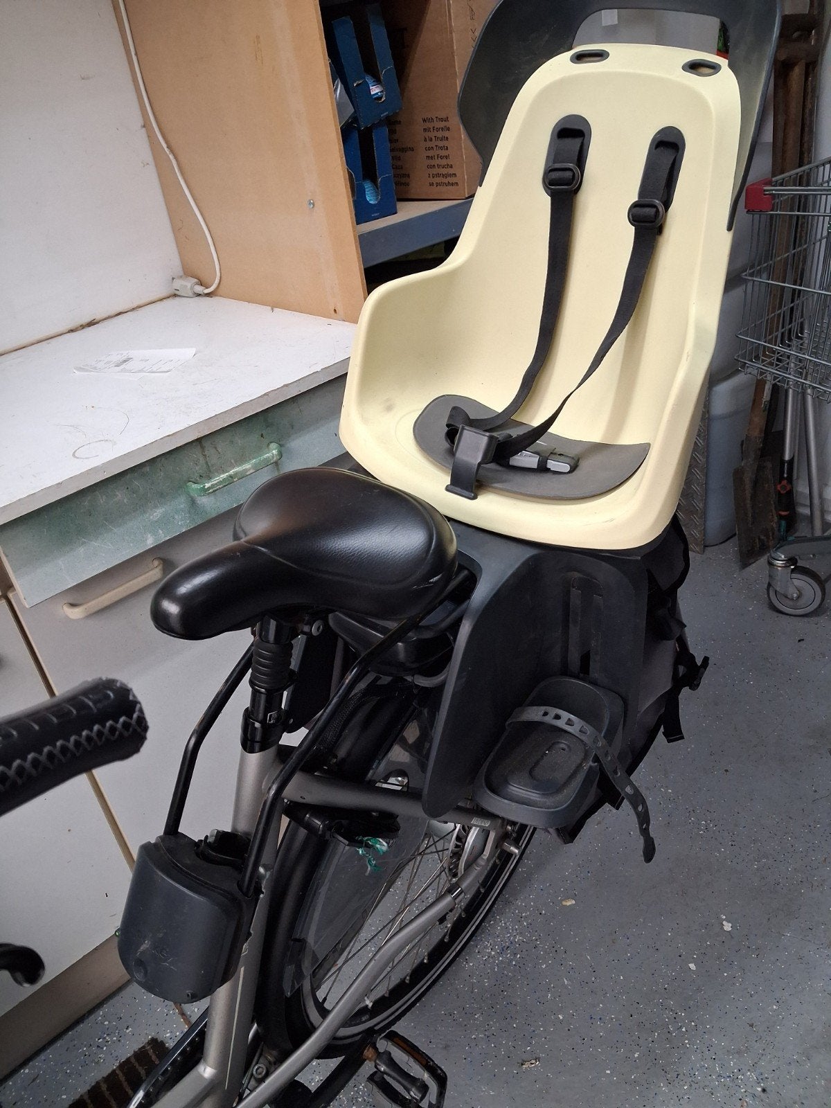 Bobike Achterzitje voor fiets - Gebruikt, Achterzitje, 9 t/m 18 kg, Ophalen of Verzenden, Bobike
