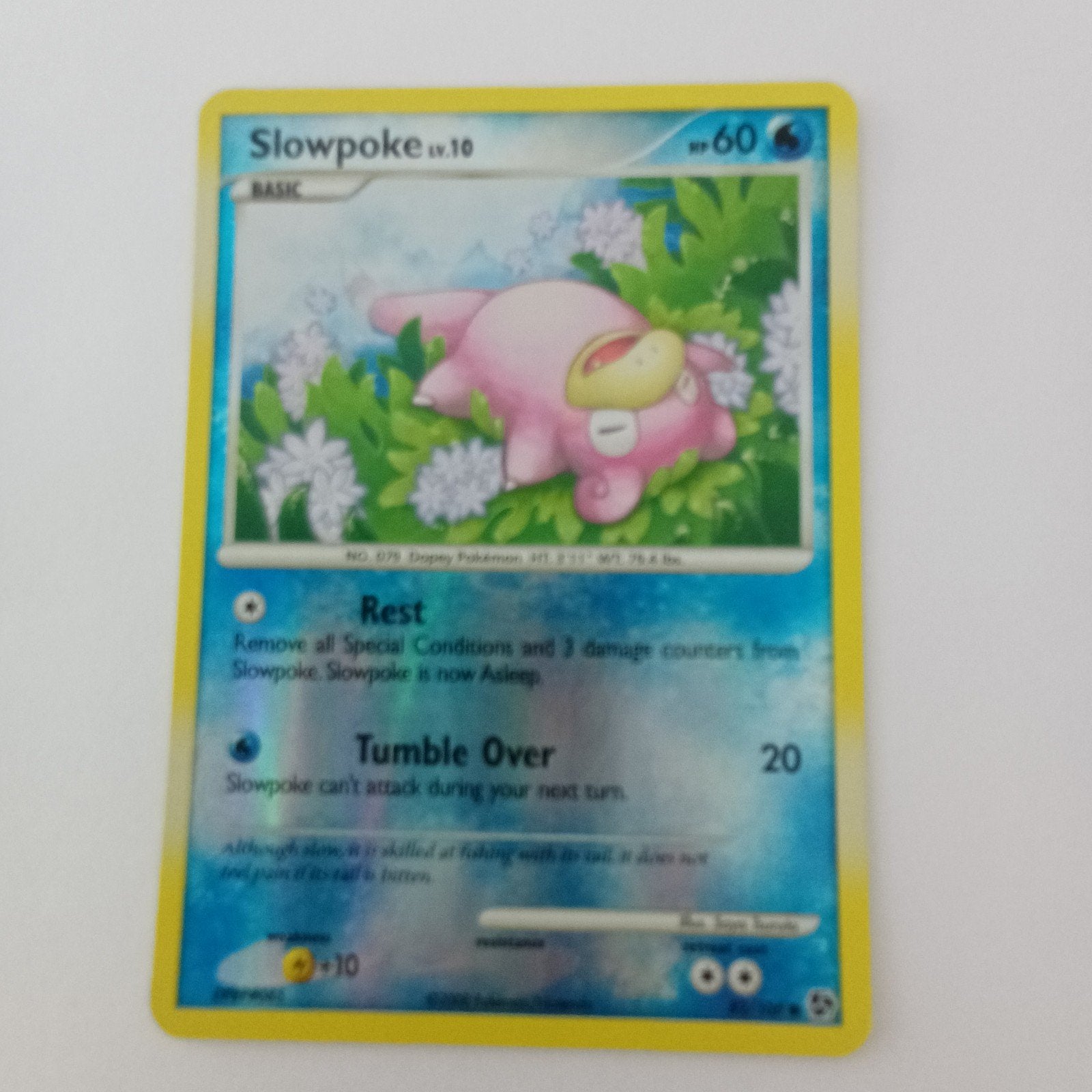Slowpoke lv.10 NM reverse holo great encounters, Ophalen of Verzenden, Zo goed als nieuw