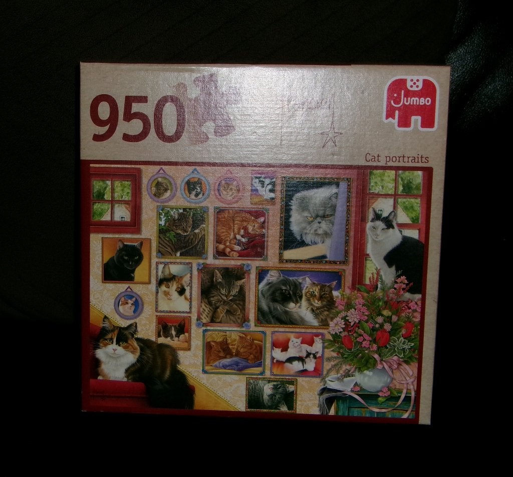 Puzzel 950 stukjes. Poezen. Merk : Jumbo, Ophalen of Verzenden, 500 t/m 1500 stukjes, Gebruikt, Legpuzzel