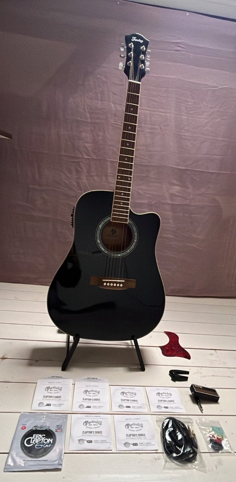 Fazley FE118CBK., Ophalen of Verzenden, Zo goed als nieuw, Western- of Steelstringgitaar