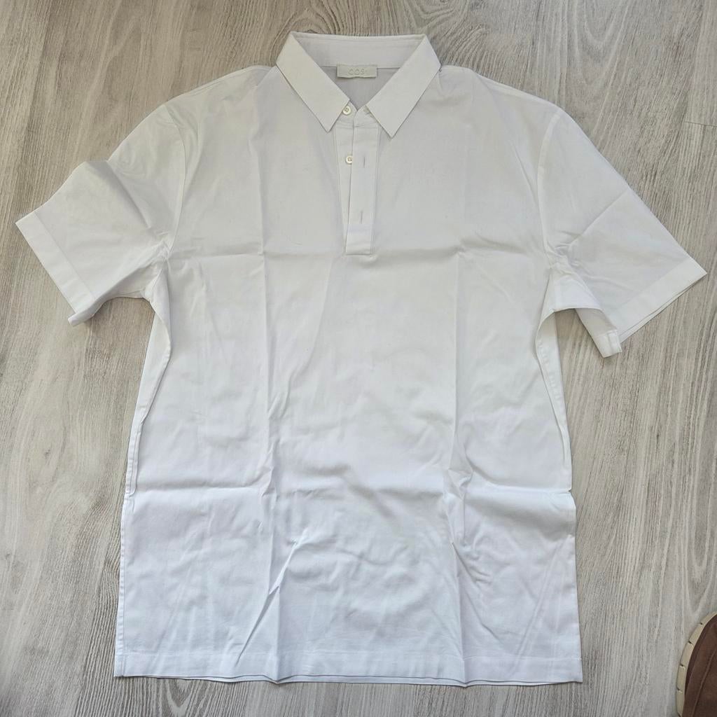 COS heren overhemd/shirt korte mouw, Maat 52/54 (L), Wit, COS, Ophalen of Verzenden