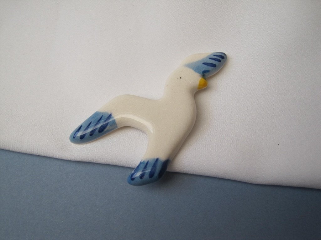 Broche Avon zeemeeuw vogel 5.6x4.8 cm., Verzenden, Zo goed als nieuw, Overige materialen