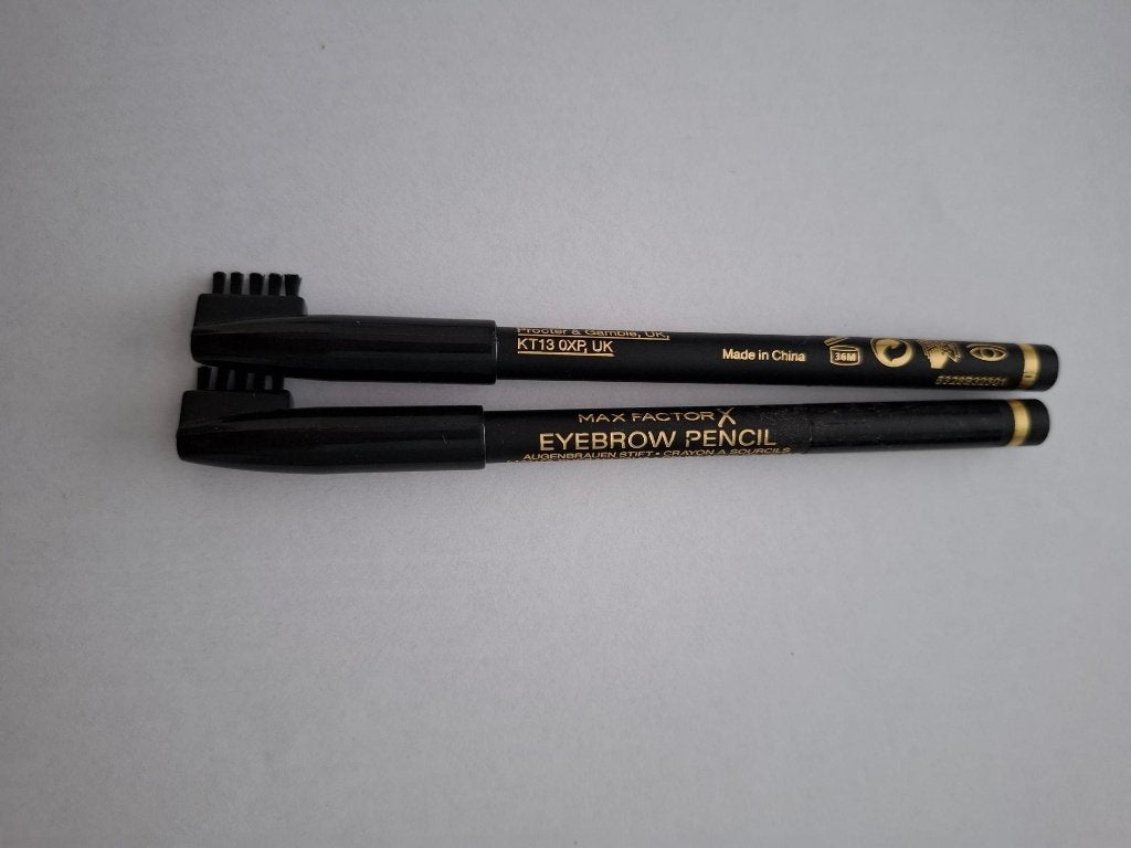 2 nieuwe MAX FACTOR Eyebrow Pencil 001 Ebony/ zwart(advr 3), Ogen, Zwart, Nieuw, Ophalen of Verzenden