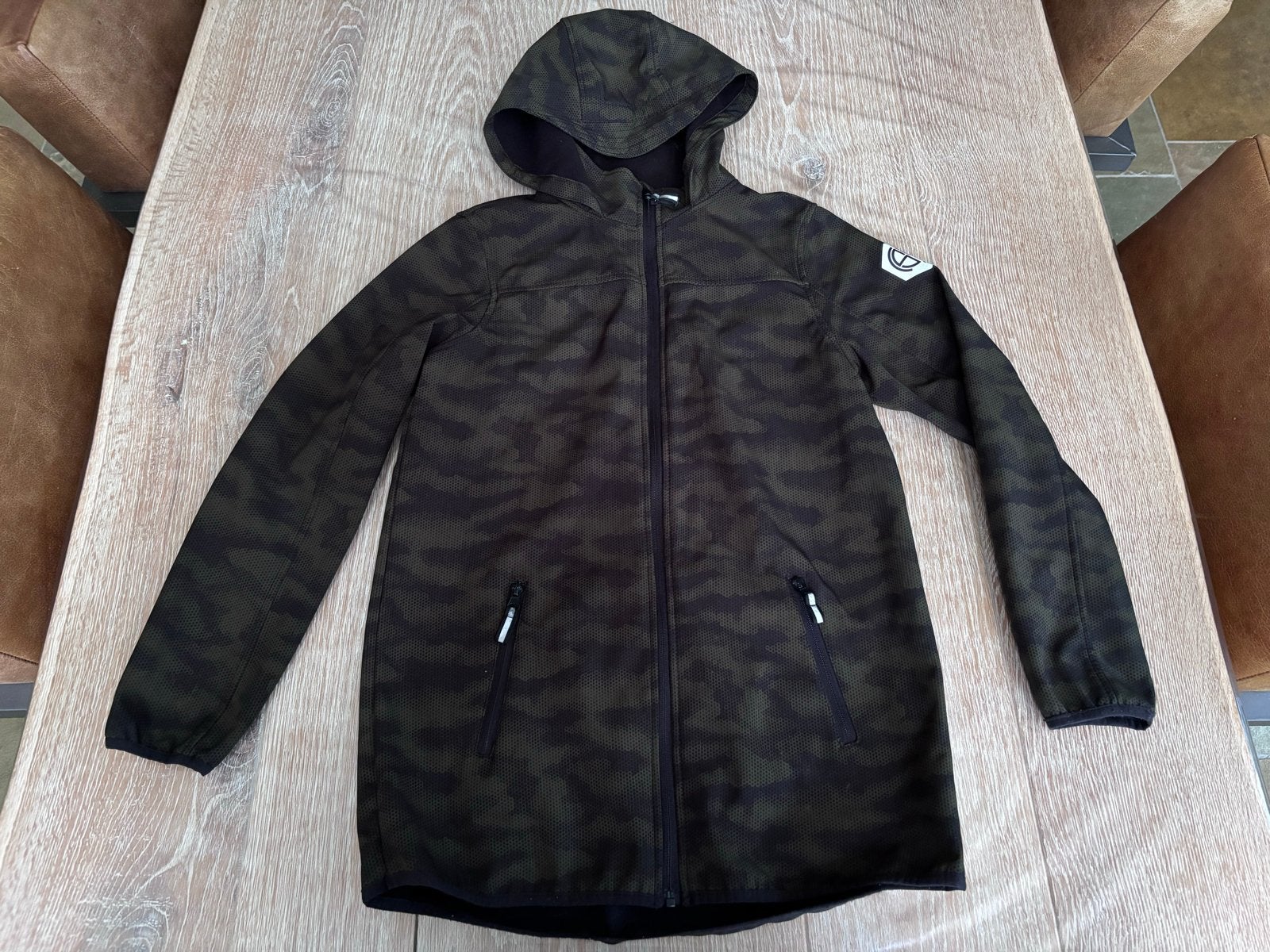Softshell jas met fleecevoering - wind- en waterdicht, Ophalen of Verzenden, Zo goed als nieuw, Jongen of Meisje, Jas