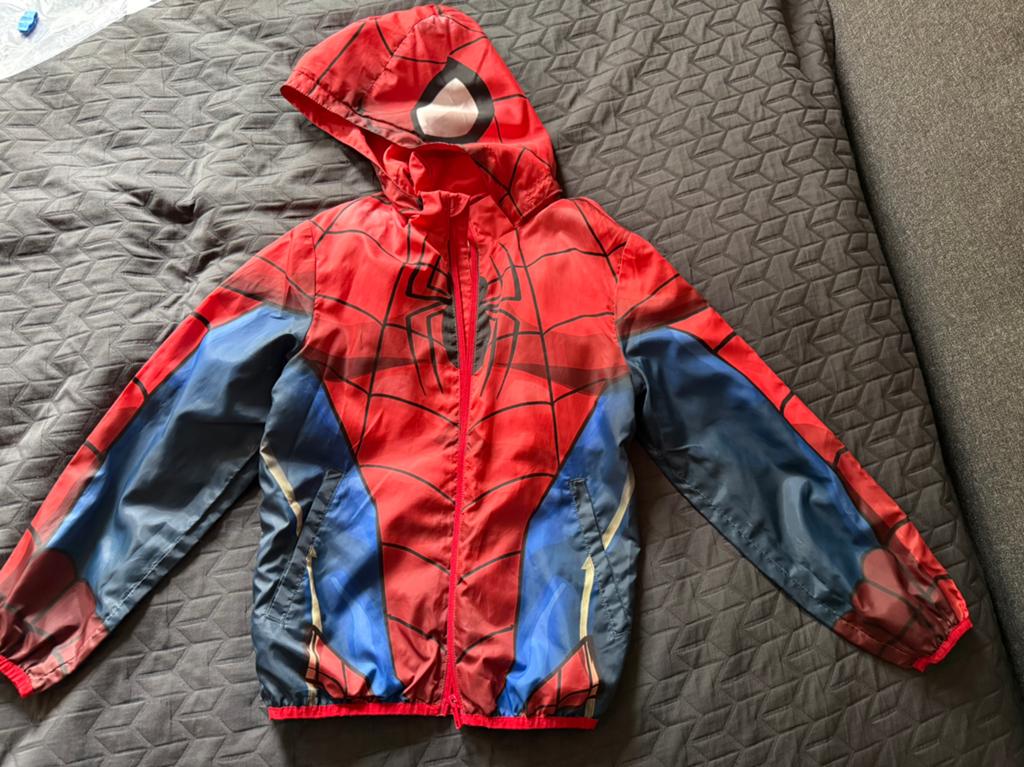 Windjack Spider-Man H&M maat 134-140, 8-10jaar, Ophalen of Verzenden, Zo goed als nieuw, Jongen, Jas