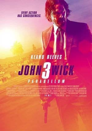 JOHN   WICK  3   PARABELLUM      filmposter., Rechthoekig Staand, Verzenden, Nieuw, A1 t/m A3