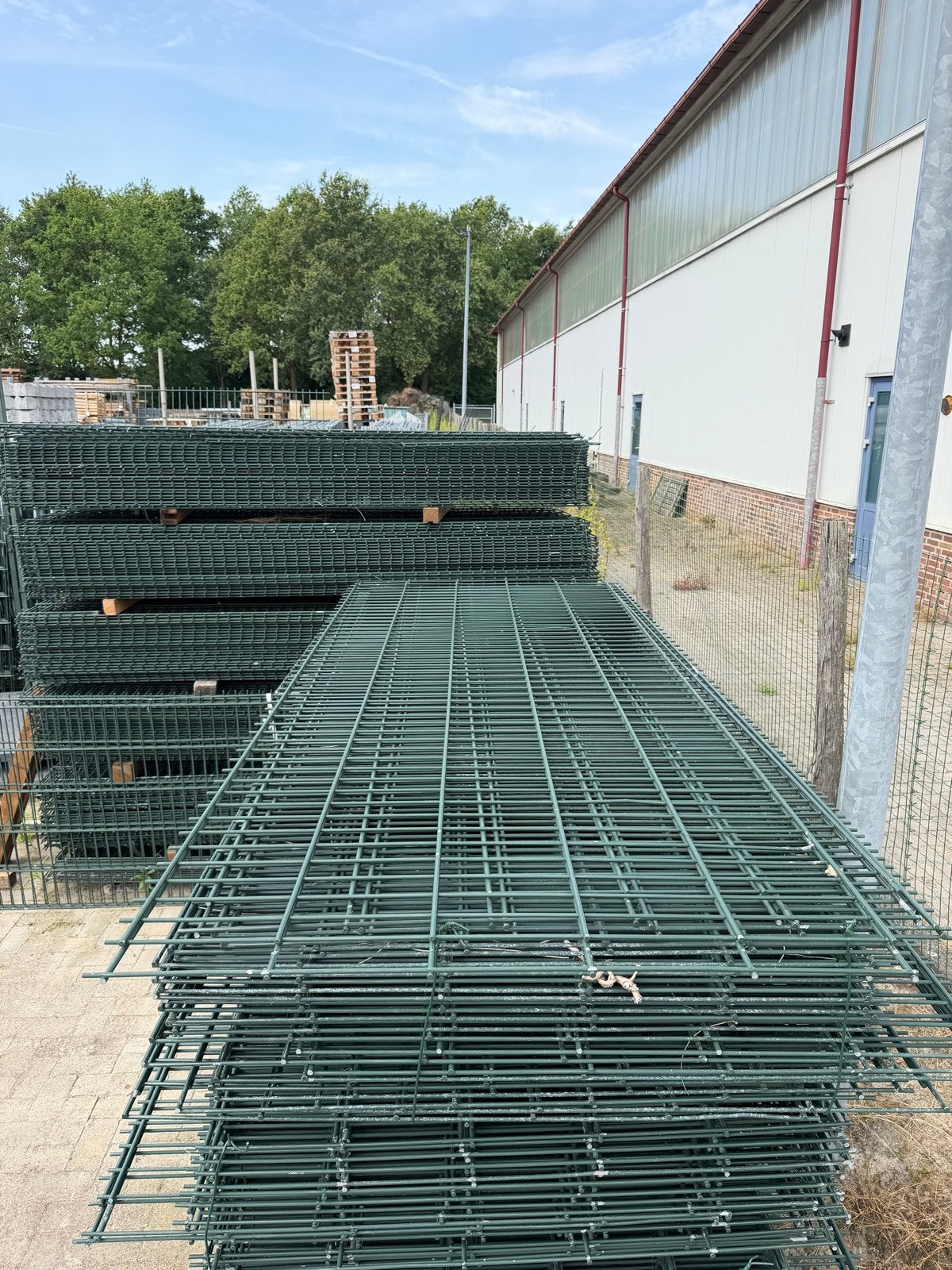 Dubbelstaafmat hekwerk 6/8/6, Tuin en Terras, Ophalen, Gebruikt, IJzer, Dubbelstaafmat hekwerk