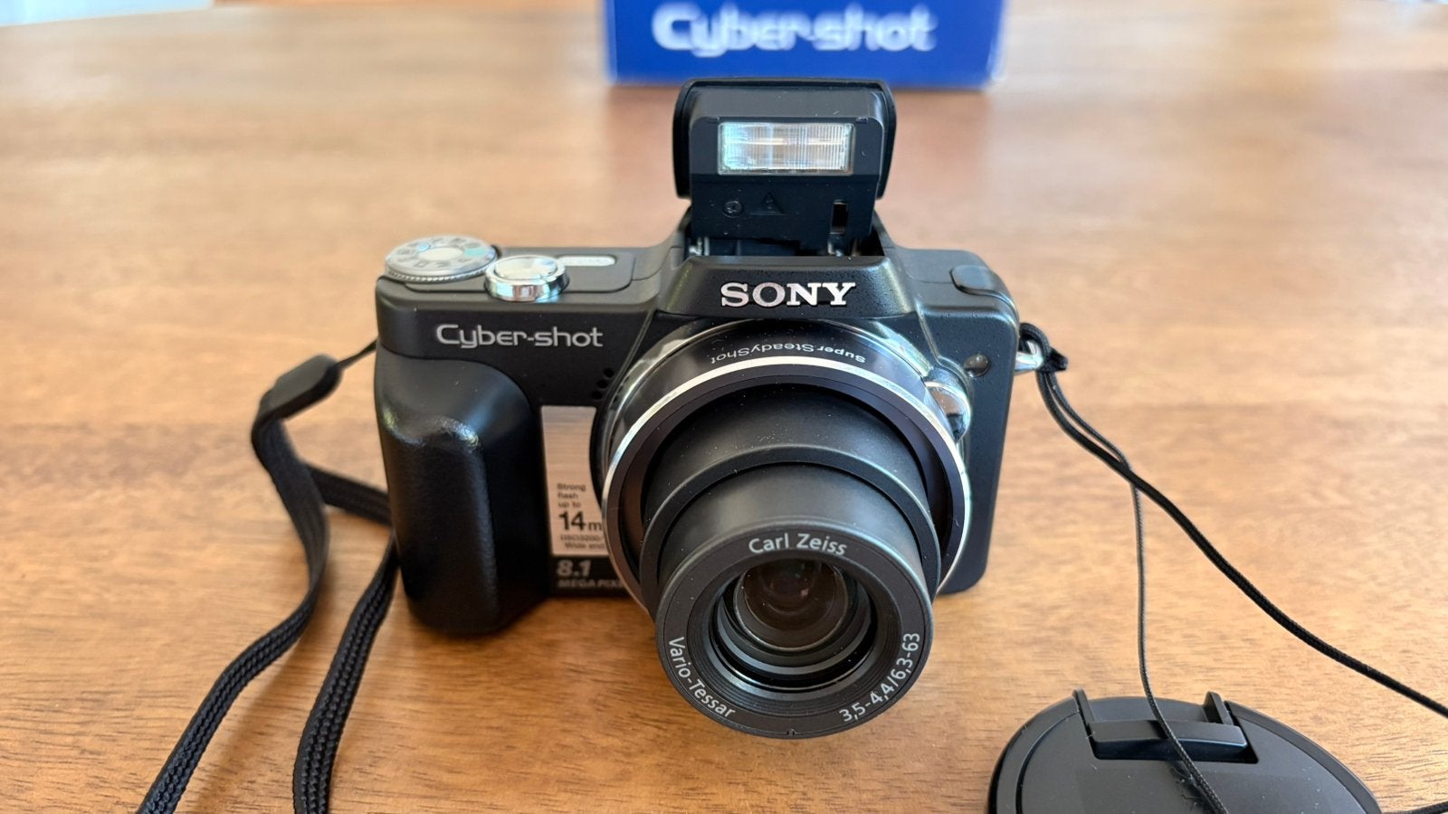 Sony Cybershot DSC-H3 zwart nieuwstaat!, 8 megapixels, Lensdop, Ophalen of Verzenden, Zo goed als nieuw