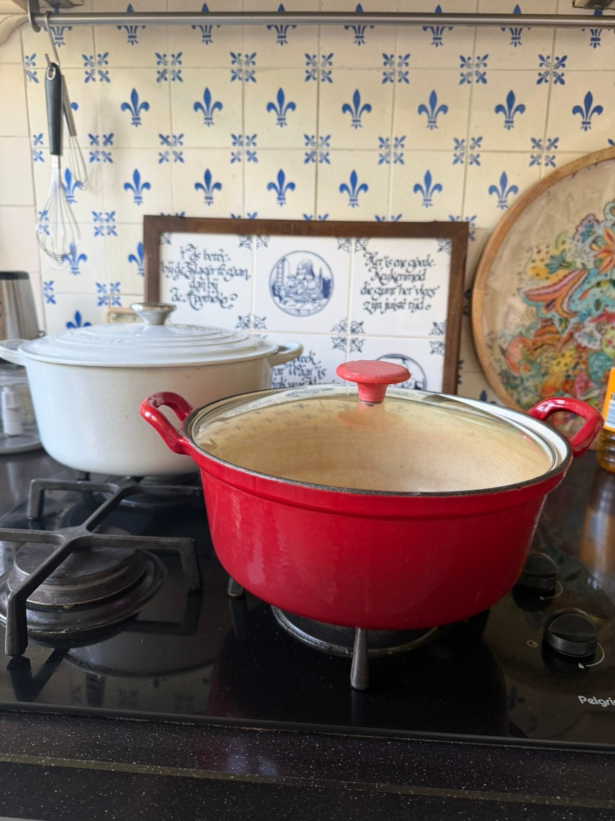 Geëmailleerde gietijzeren pan, Ophalen of Verzenden, Gietijzer