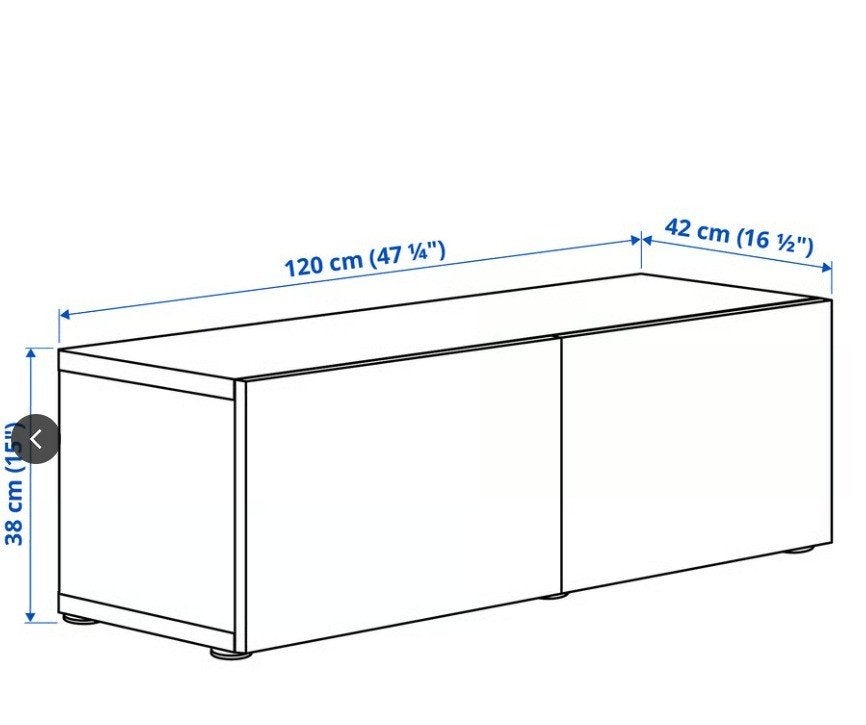 TV-meubel, Ophalen, 100 tot 150 cm, Zo goed als nieuw, Minder dan 100 cm