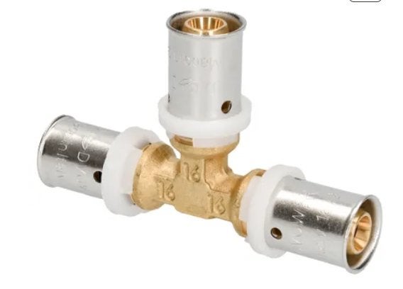 Sanivesk meerlagen Pers T-stuk 16x16x16mm (TH-profiel), Ophalen of Verzenden, Nieuw, Rvs, Overige typen