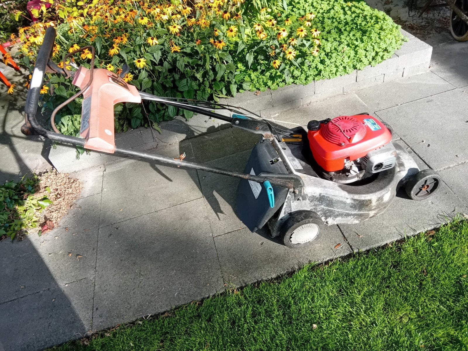 Goedwerkende Castelgarden grasmaaier, Tuin en Terras, Ophalen, Cirkelmaaier, Gebruikt, Benzine-grasmaaier