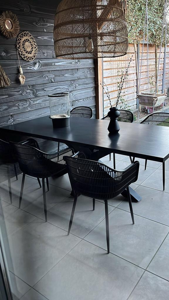 Tuinstoelen 6 stuks incl kussens, Tuin en Terras, Tuinsets en Loungesets, Ophalen, Zo goed als nieuw, Kunststof