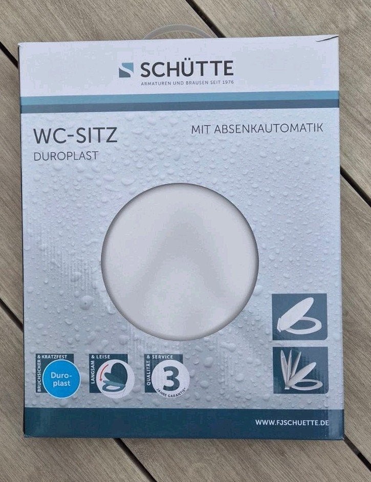 Zo goed als nieuwe Schütte Duroplast toiletbril, Doe-het-zelf en Verbouw, Sanitair, Ophalen of Verzenden, Zo goed als nieuw, Toilet