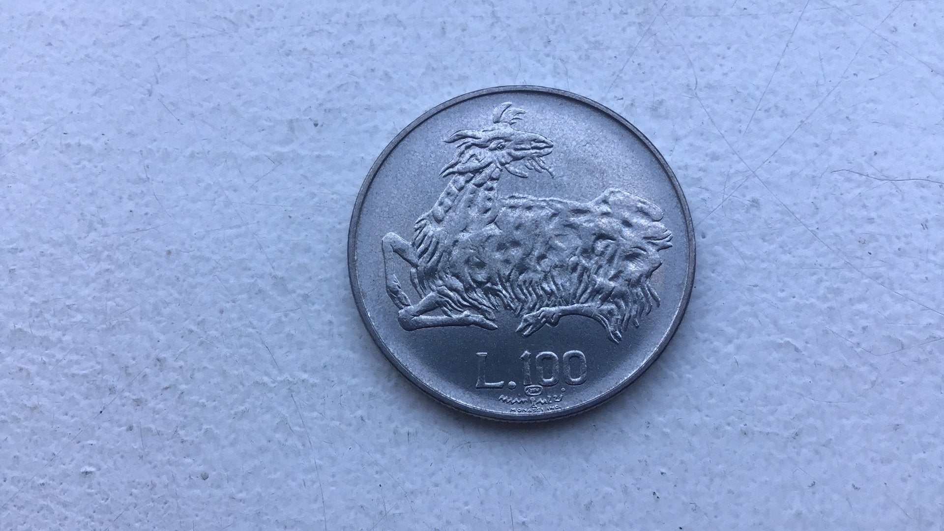 San Marino 100 lire 1974., Ophalen of Verzenden, Overige landen