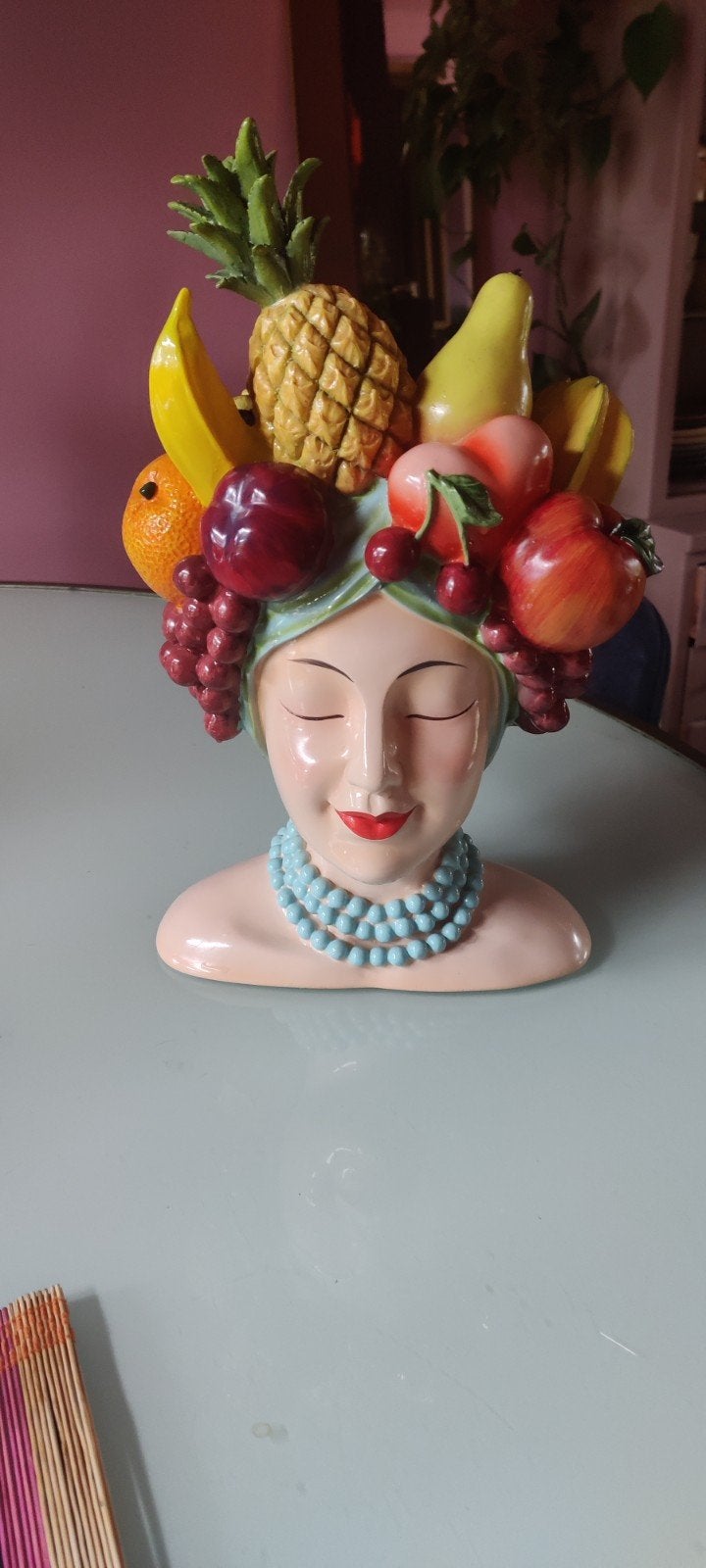 kare Design, vaas fruitkop, Ophalen