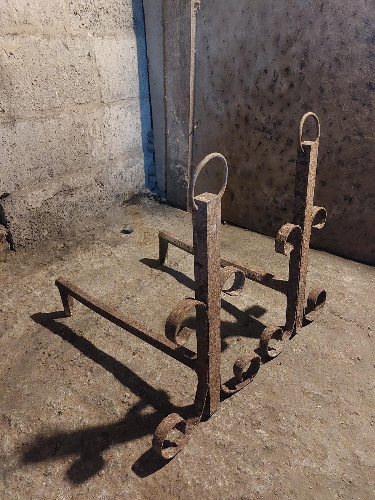 Set stalen bokken voor openhaard, Ophalen, Gebruikt, Vrijstaande haard, Houthaard