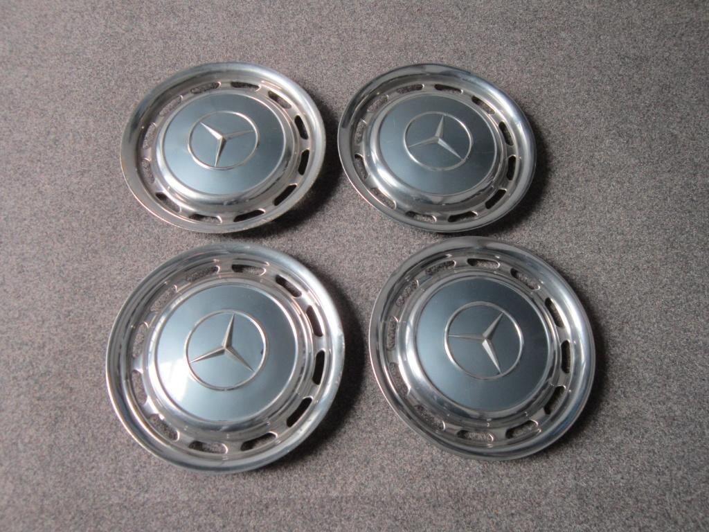 WIELDOPPEN SET MERCEDES W123, Auto diversen, Wieldoppen, Ophalen, Gebruikt