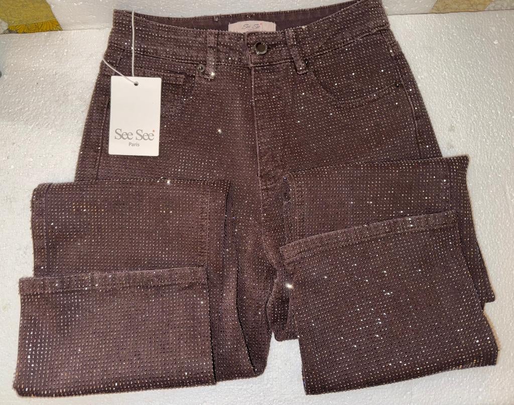 2x NIEUWE dames jeans – maat 34/36 – Laulia & See See Paris, Ophalen of Verzenden, Nieuw, Blauw, W27 (confectie 34) of kleiner